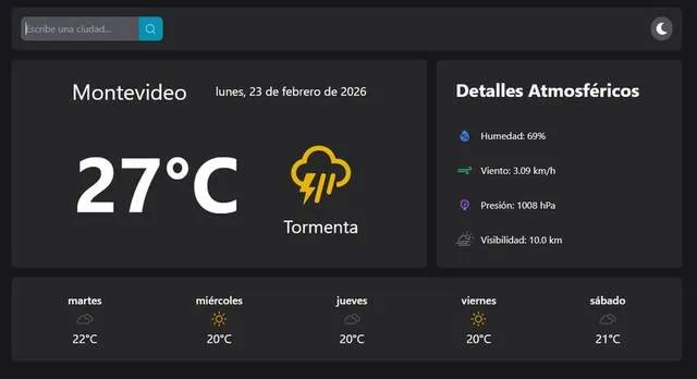 Captura de Weather App